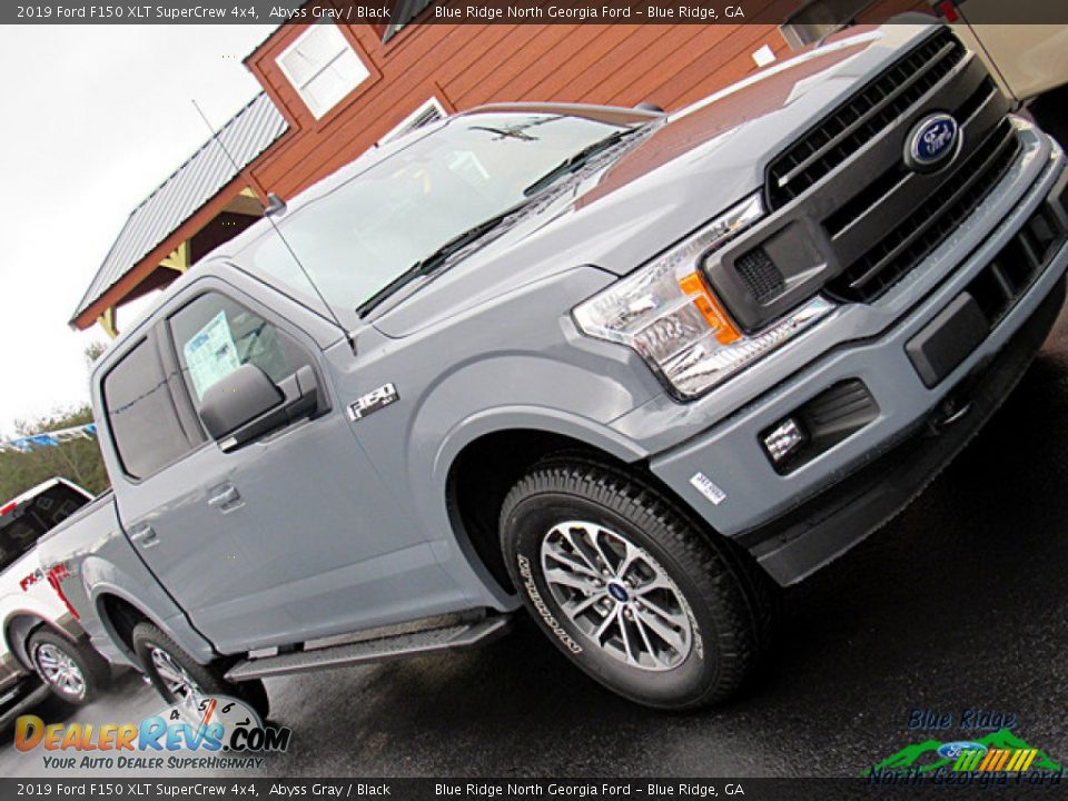 2019 Ford F150 XLT SuperCrew 4x4 Abyss Gray / Black Photo #34