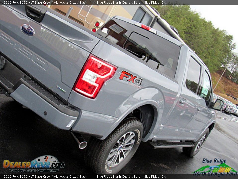 2019 Ford F150 XLT SuperCrew 4x4 Abyss Gray / Black Photo #35