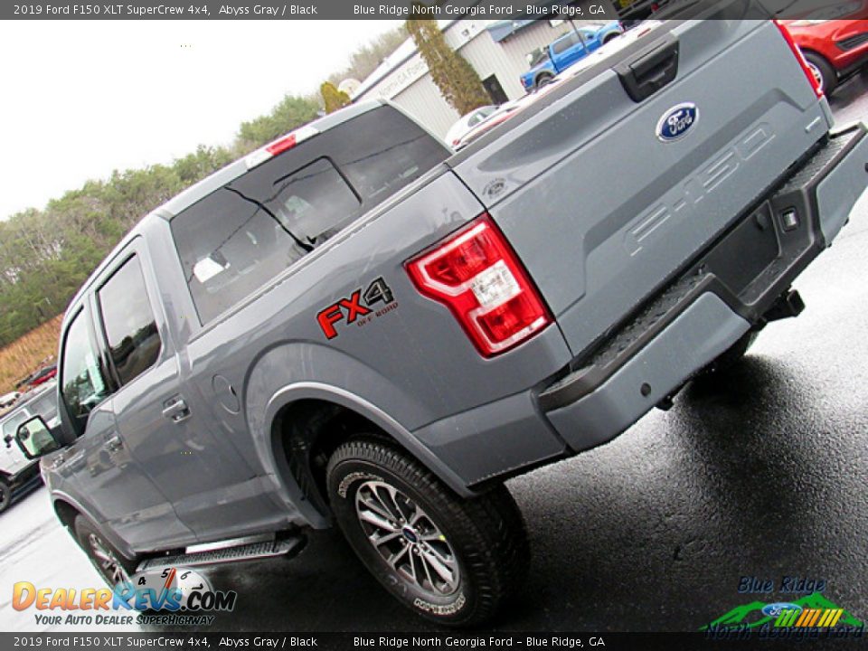 2019 Ford F150 XLT SuperCrew 4x4 Abyss Gray / Black Photo #36