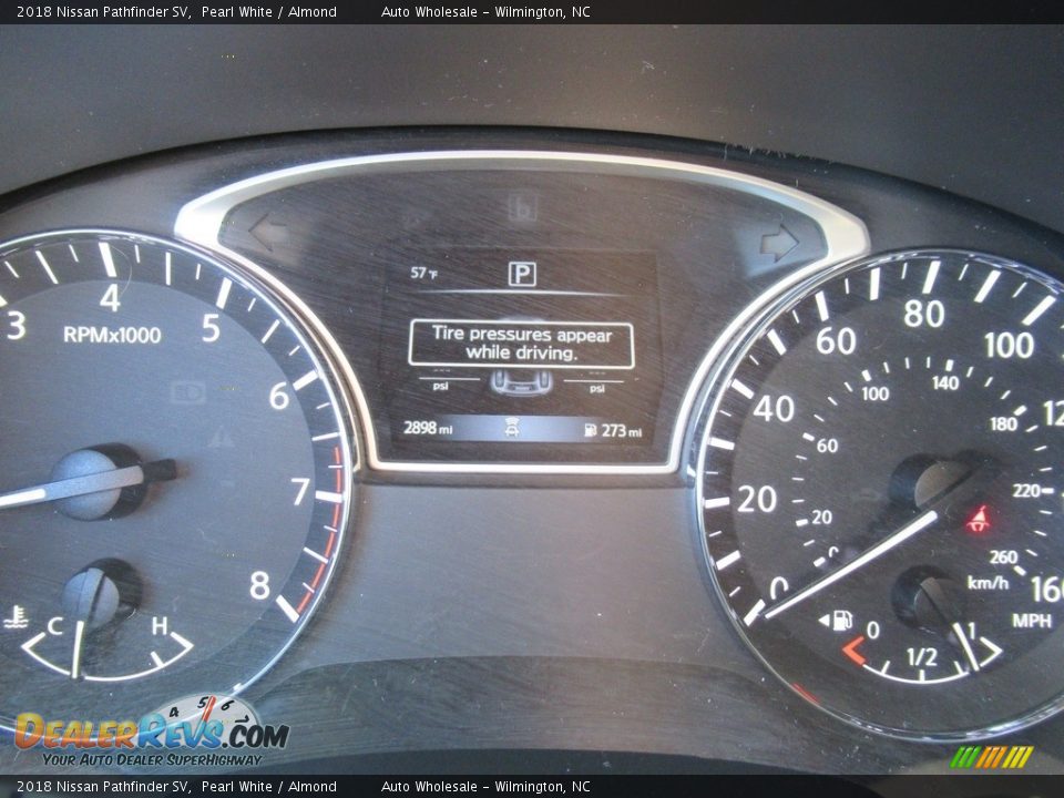 2018 Nissan Pathfinder SV Pearl White / Almond Photo #16