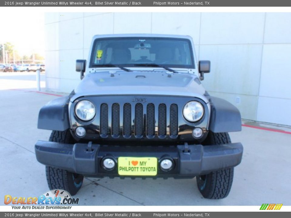 2016 Jeep Wrangler Unlimited Willys Wheeler 4x4 Billet Silver Metallic / Black Photo #3