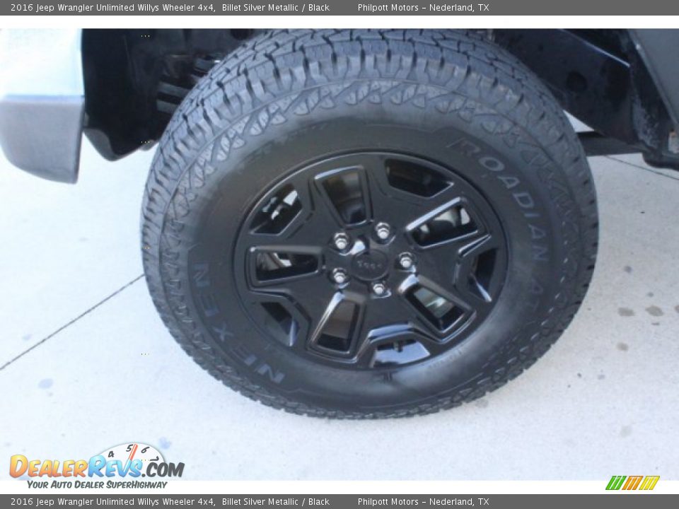 2016 Jeep Wrangler Unlimited Willys Wheeler 4x4 Billet Silver Metallic / Black Photo #5