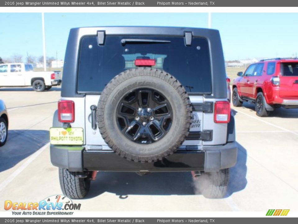 2016 Jeep Wrangler Unlimited Willys Wheeler 4x4 Billet Silver Metallic / Black Photo #7