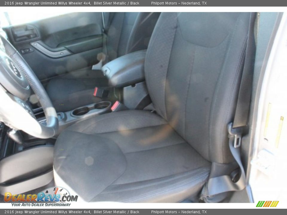2016 Jeep Wrangler Unlimited Willys Wheeler 4x4 Billet Silver Metallic / Black Photo #10