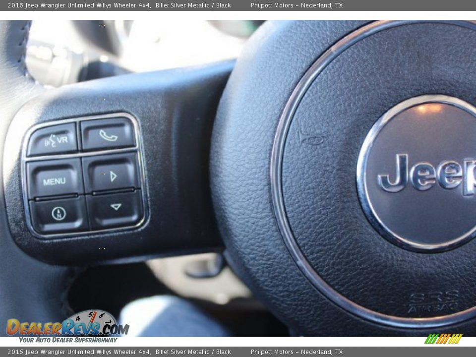 2016 Jeep Wrangler Unlimited Willys Wheeler 4x4 Billet Silver Metallic / Black Photo #13
