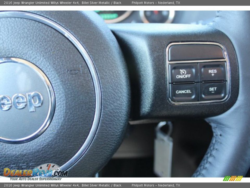 2016 Jeep Wrangler Unlimited Willys Wheeler 4x4 Billet Silver Metallic / Black Photo #14