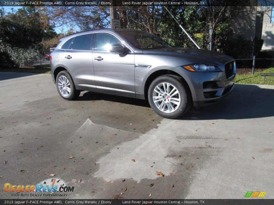 2019 Jaguar F-PACE Prestige AWD Corris Grey Metallic / Ebony Photo #1
