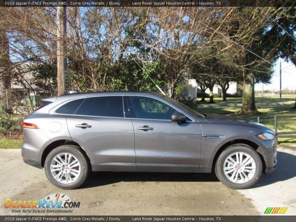 2019 Jaguar F-PACE Prestige AWD Corris Grey Metallic / Ebony Photo #6