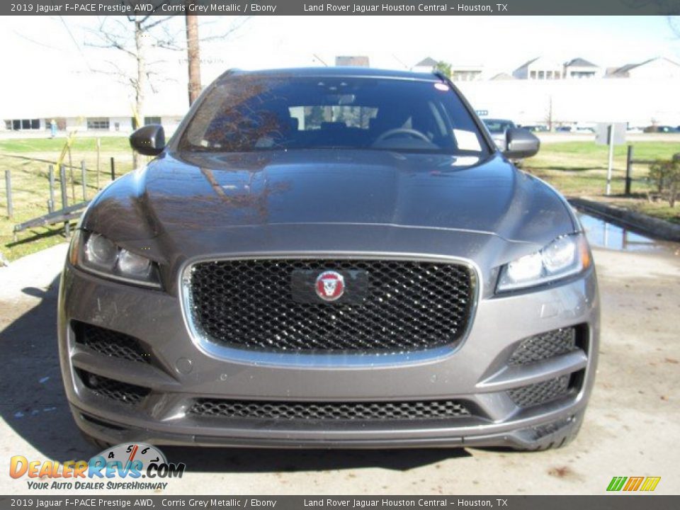 2019 Jaguar F-PACE Prestige AWD Corris Grey Metallic / Ebony Photo #9
