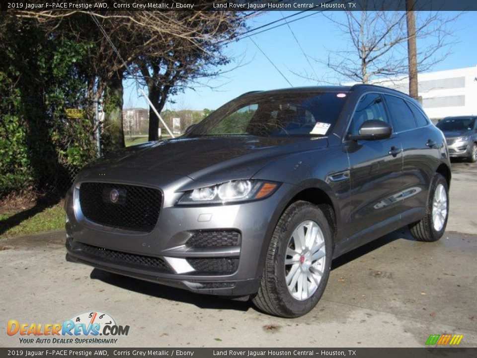 2019 Jaguar F-PACE Prestige AWD Corris Grey Metallic / Ebony Photo #10