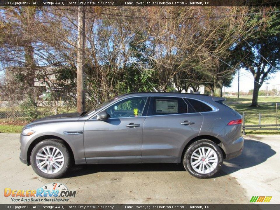 2019 Jaguar F-PACE Prestige AWD Corris Grey Metallic / Ebony Photo #11