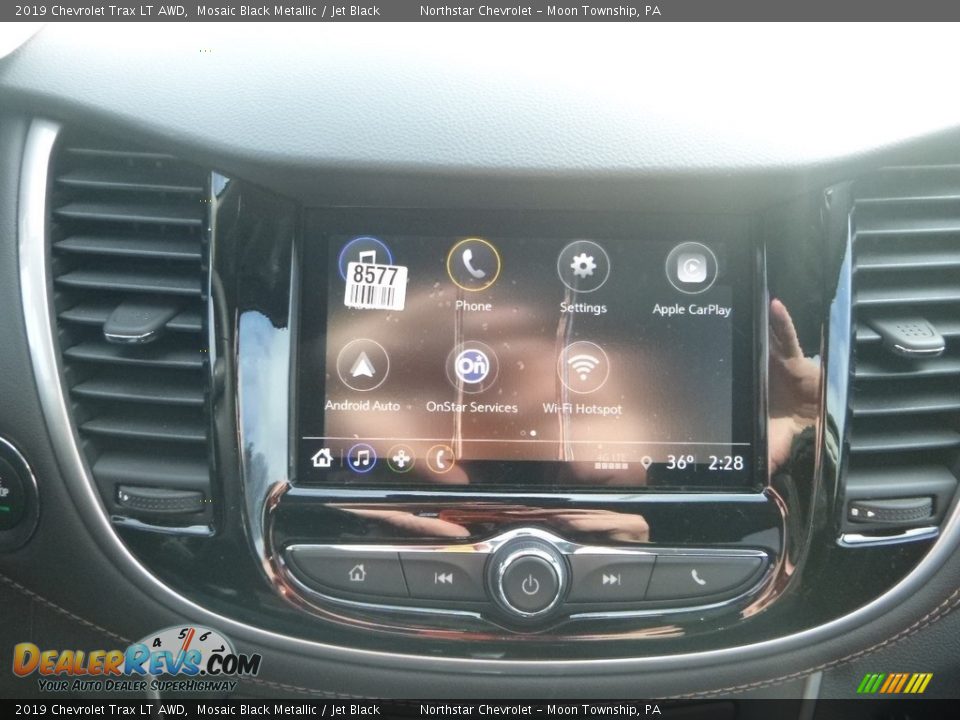 2019 Chevrolet Trax LT AWD Mosaic Black Metallic / Jet Black Photo #17
