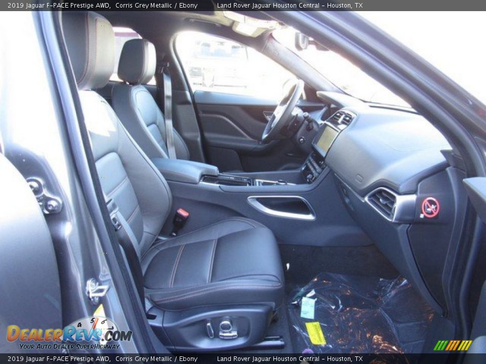 2019 Jaguar F-PACE Prestige AWD Corris Grey Metallic / Ebony Photo #19