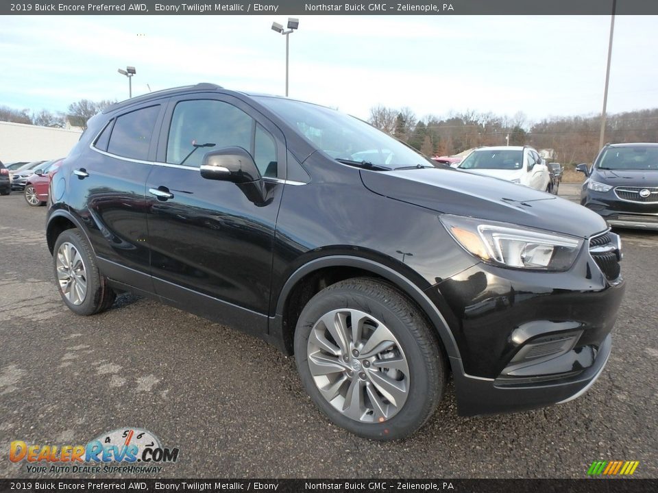 2019 Buick Encore Preferred AWD Ebony Twilight Metallic / Ebony Photo #3
