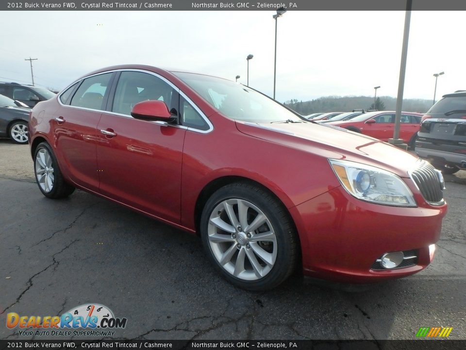 2012 Buick Verano FWD Crystal Red Tintcoat / Cashmere Photo #4