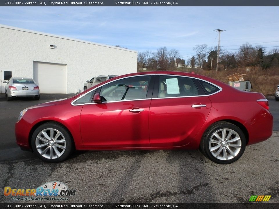 2012 Buick Verano FWD Crystal Red Tintcoat / Cashmere Photo #13
