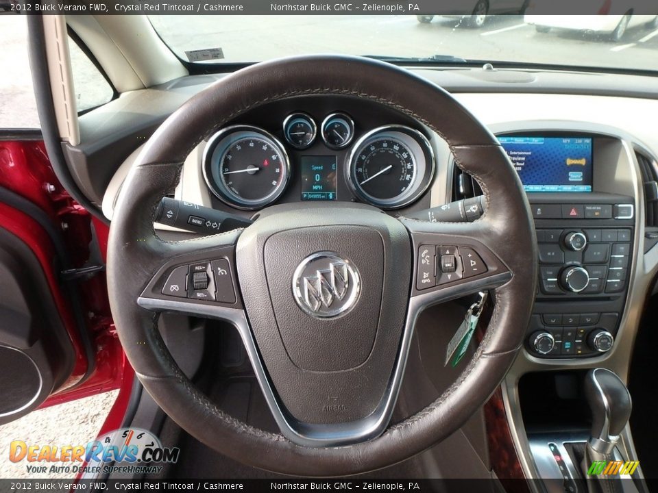 2012 Buick Verano FWD Crystal Red Tintcoat / Cashmere Photo #23