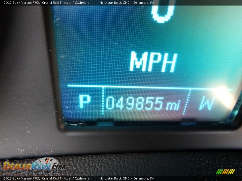 2012 Buick Verano FWD Crystal Red Tintcoat / Cashmere Photo #24