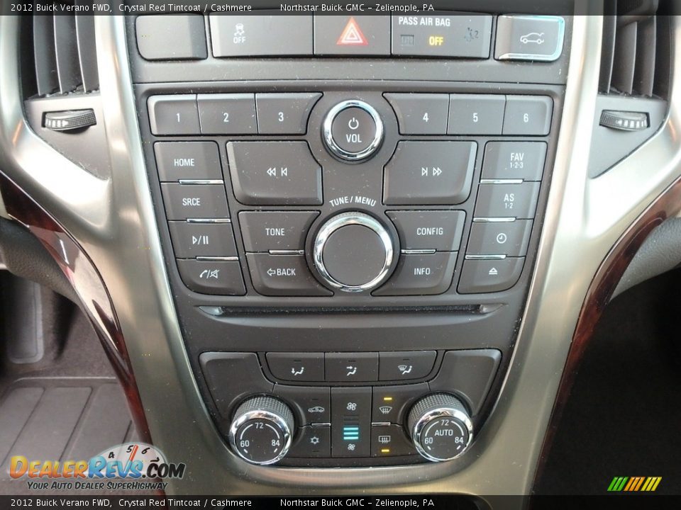 2012 Buick Verano FWD Crystal Red Tintcoat / Cashmere Photo #27