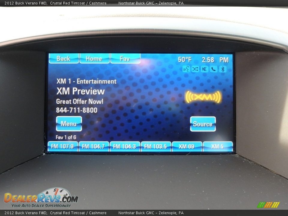 2012 Buick Verano FWD Crystal Red Tintcoat / Cashmere Photo #28