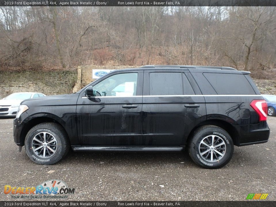 Agate Black Metallic 2019 Ford Expedition XLT 4x4 Photo #6