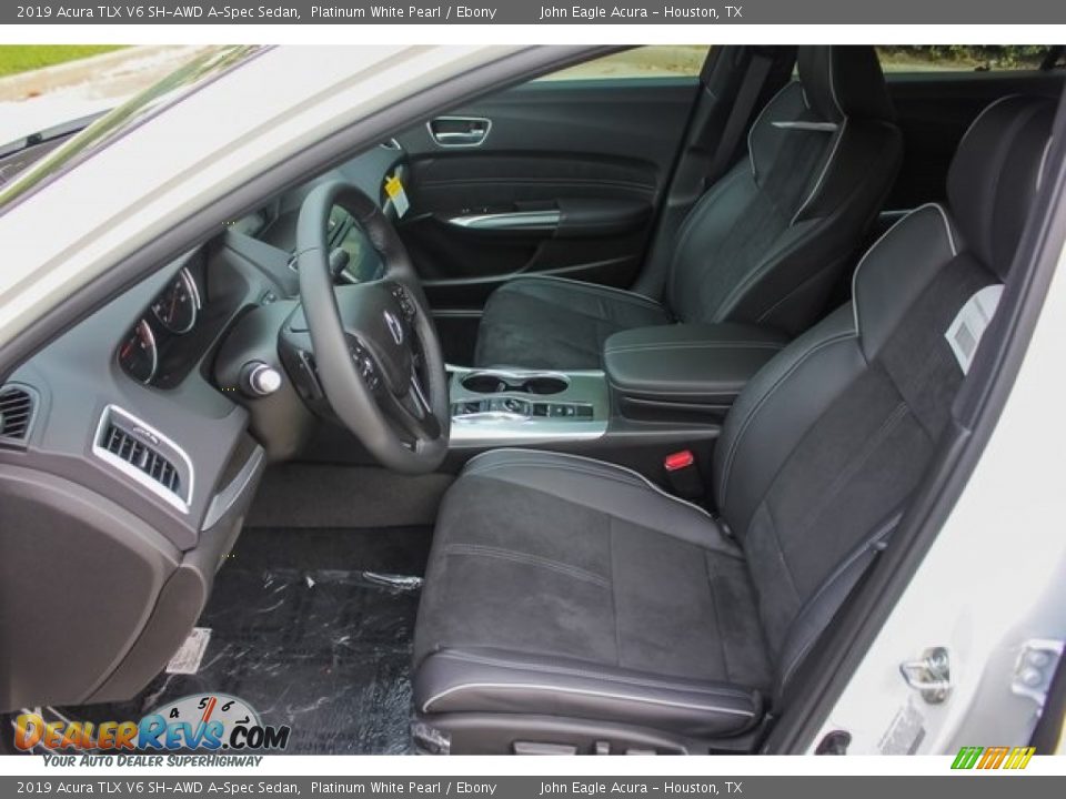 Ebony Interior - 2019 Acura TLX V6 SH-AWD A-Spec Sedan Photo #16
