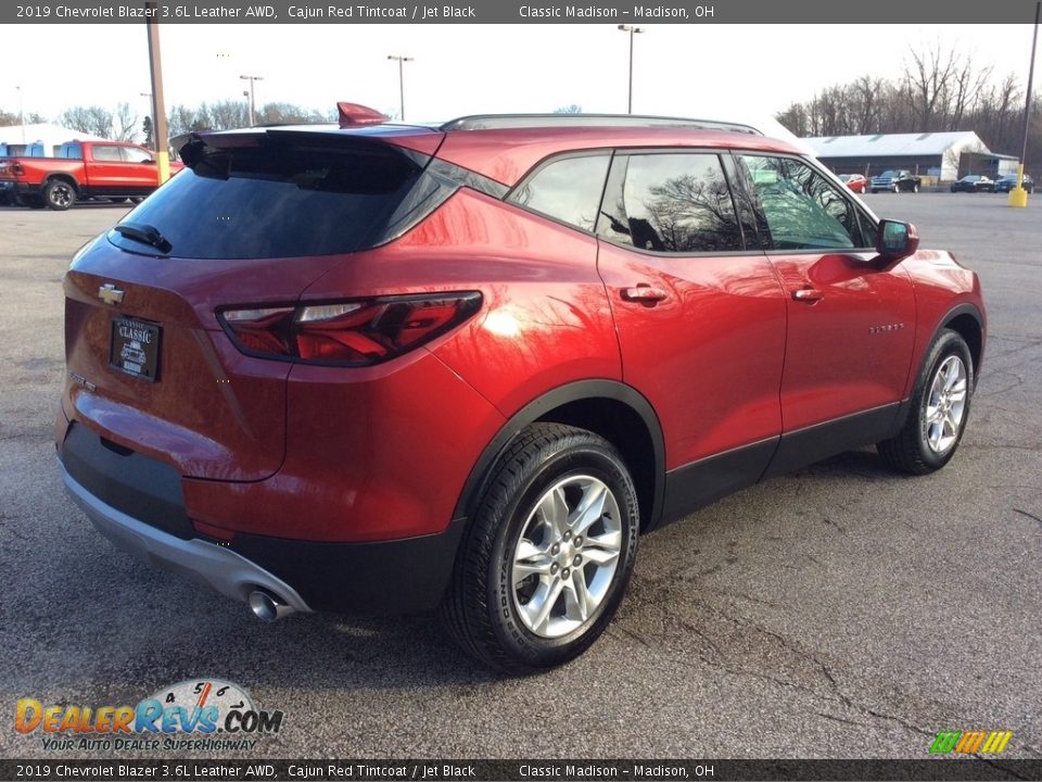 2019 Chevrolet Blazer 3.6L Leather AWD Cajun Red Tintcoat / Jet Black Photo #6