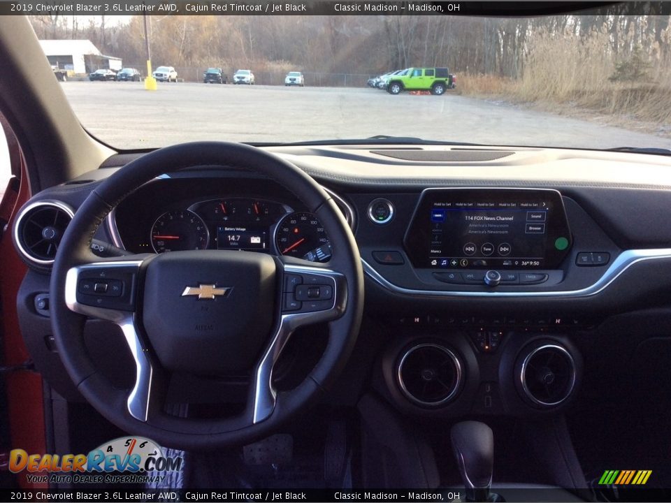 2019 Chevrolet Blazer 3.6L Leather AWD Cajun Red Tintcoat / Jet Black Photo #12