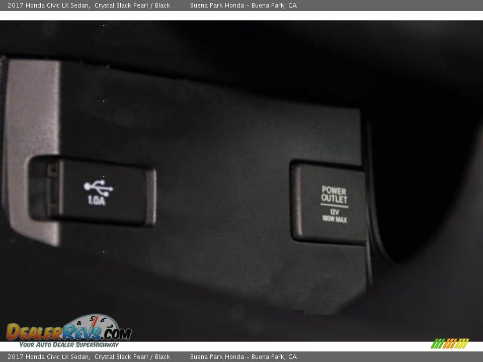 2017 Honda Civic LX Sedan Crystal Black Pearl / Black Photo #18