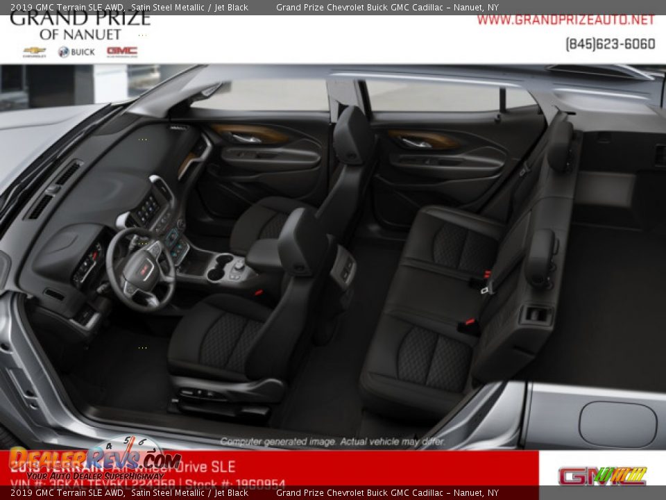 2019 GMC Terrain SLE AWD Satin Steel Metallic / Jet Black Photo #7