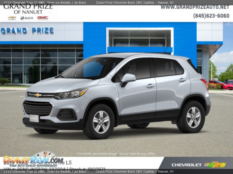 2019 Chevrolet Trax LS AWD Silver Ice Metallic / Jet Black Photo #2