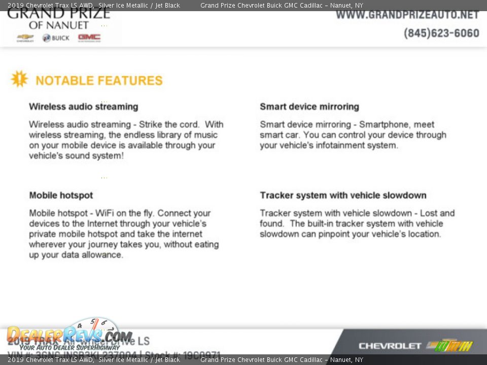 2019 Chevrolet Trax LS AWD Silver Ice Metallic / Jet Black Photo #7