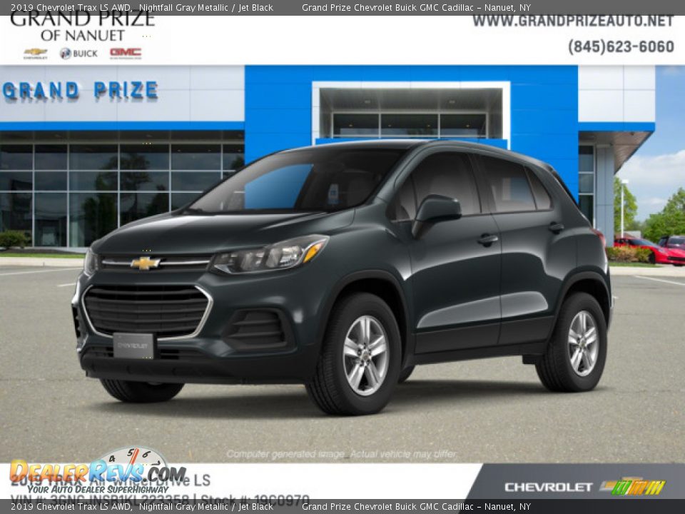2019 Chevrolet Trax LS AWD Nightfall Gray Metallic / Jet Black Photo #1