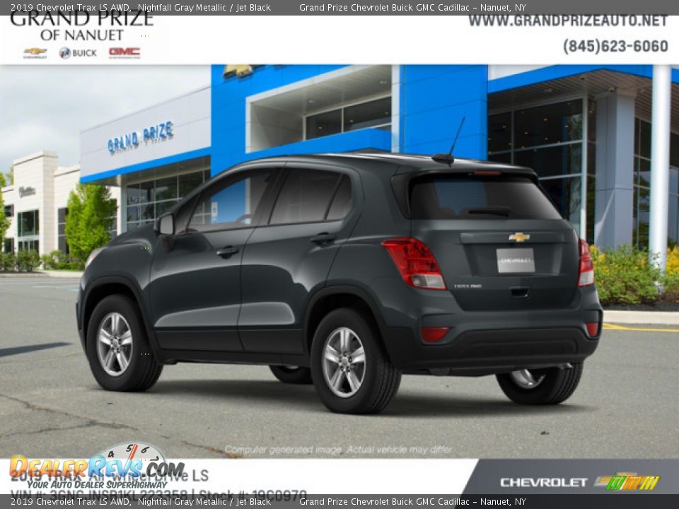 2019 Chevrolet Trax LS AWD Nightfall Gray Metallic / Jet Black Photo #3