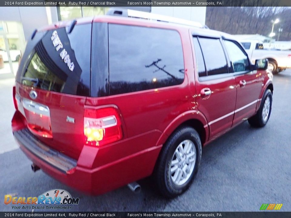 2014 Ford Expedition Limited 4x4 Ruby Red / Charcoal Black Photo #2
