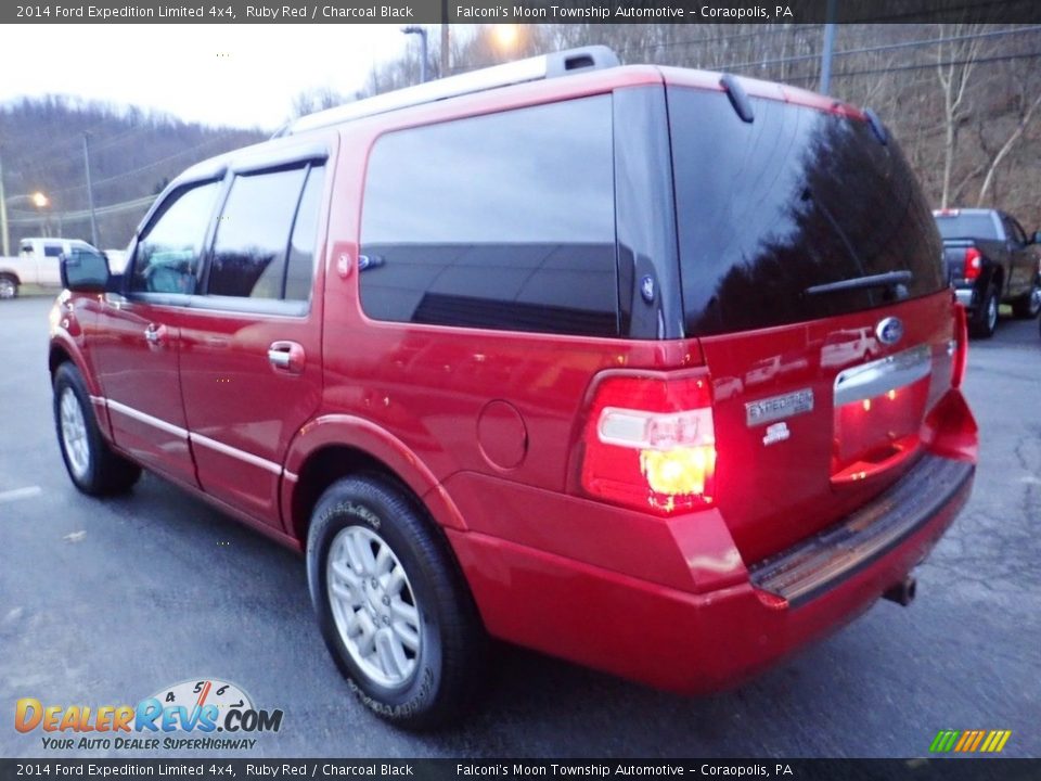2014 Ford Expedition Limited 4x4 Ruby Red / Charcoal Black Photo #5