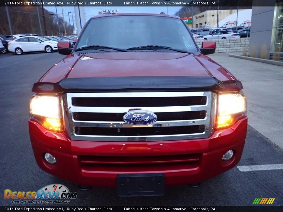 2014 Ford Expedition Limited 4x4 Ruby Red / Charcoal Black Photo #8