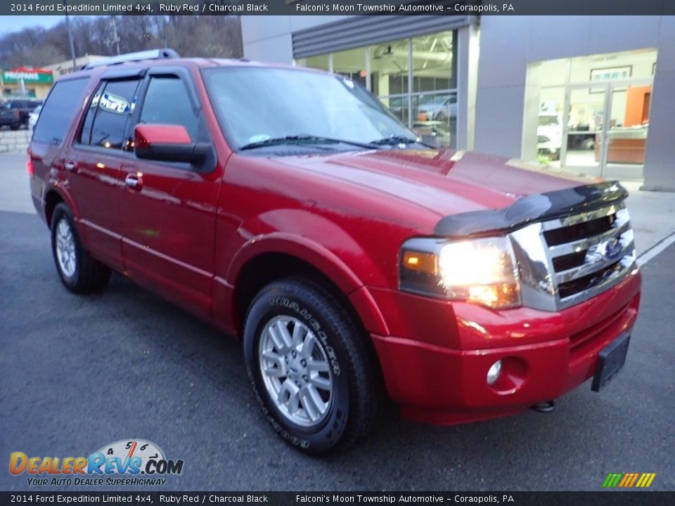 2014 Ford Expedition Limited 4x4 Ruby Red / Charcoal Black Photo #9