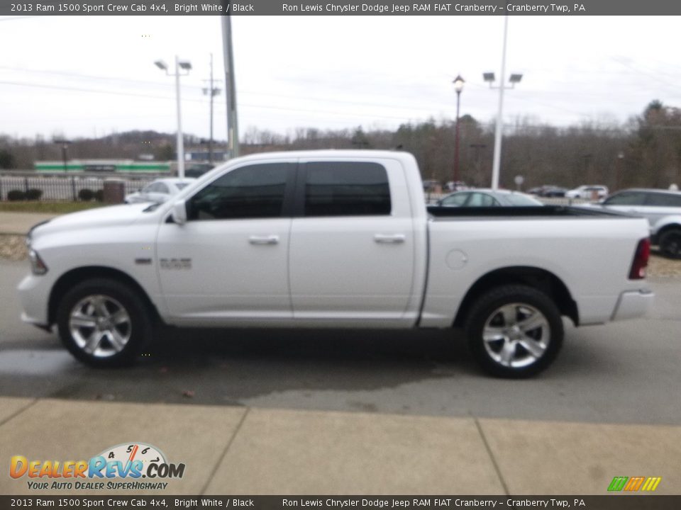 2013 Ram 1500 Sport Crew Cab 4x4 Bright White / Black Photo #7