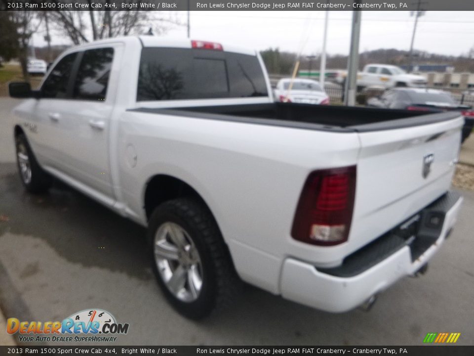 2013 Ram 1500 Sport Crew Cab 4x4 Bright White / Black Photo #8