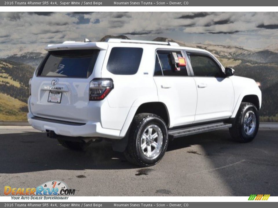 2016 Toyota 4Runner SR5 4x4 Super White / Sand Beige Photo #3