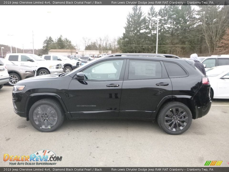 2019 Jeep Cherokee Limited 4x4 Diamond Black Crystal Pearl / Black Photo #2