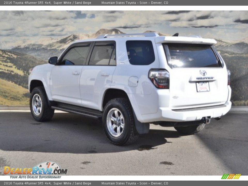 2016 Toyota 4Runner SR5 4x4 Super White / Sand Beige Photo #8