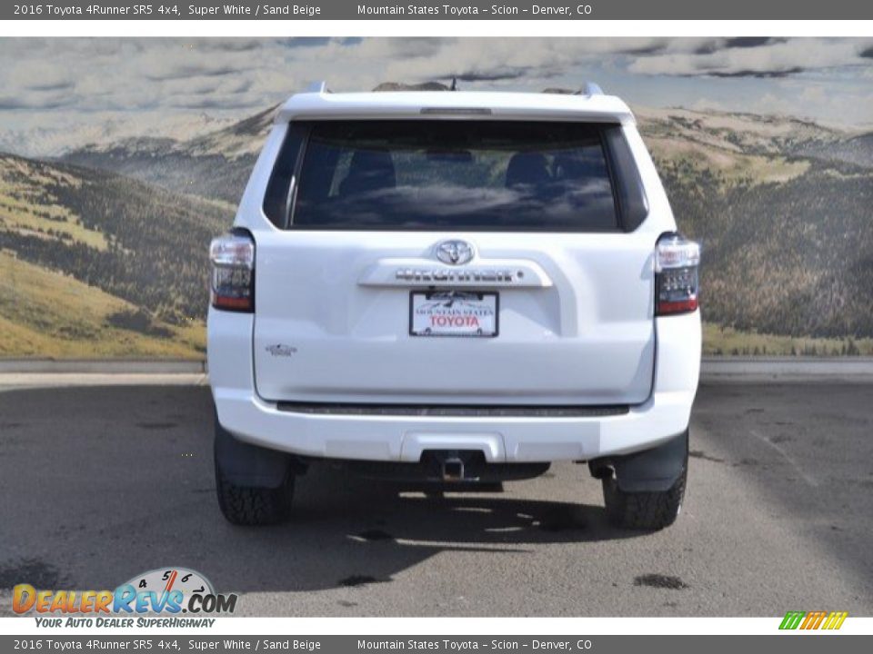 2016 Toyota 4Runner SR5 4x4 Super White / Sand Beige Photo #9