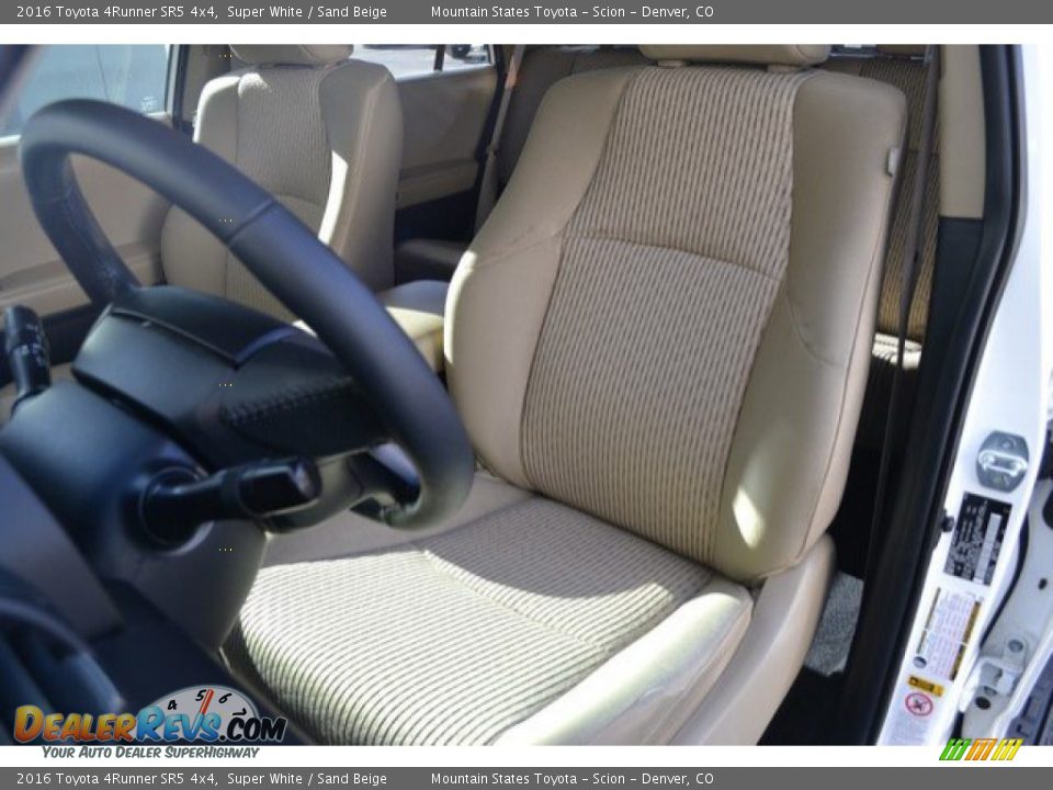 2016 Toyota 4Runner SR5 4x4 Super White / Sand Beige Photo #12