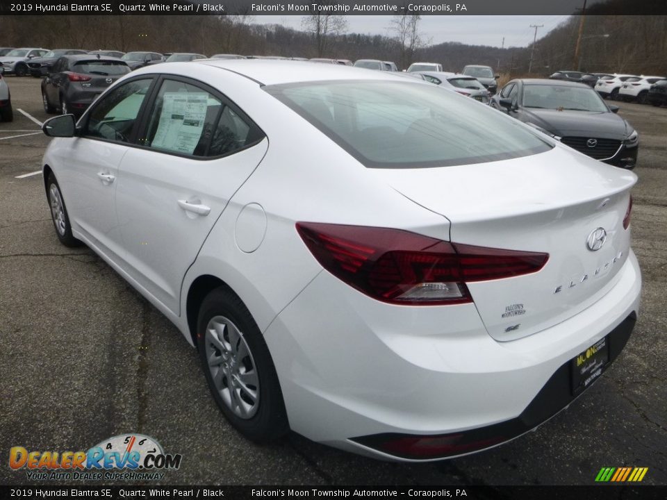 2019 Hyundai Elantra SE Quartz White Pearl / Black Photo #6