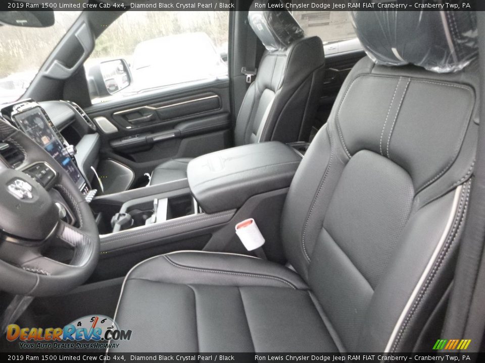 2019 Ram 1500 Limited Crew Cab 4x4 Diamond Black Crystal Pearl / Black Photo #13