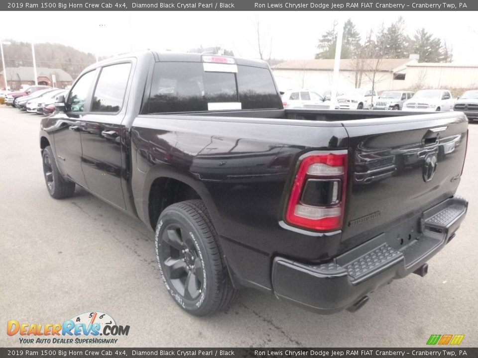 2019 Ram 1500 Big Horn Crew Cab 4x4 Diamond Black Crystal Pearl / Black Photo #3