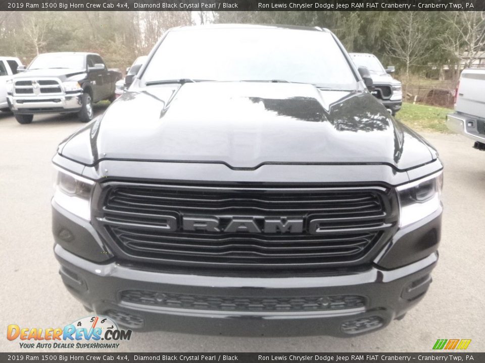 2019 Ram 1500 Big Horn Crew Cab 4x4 Diamond Black Crystal Pearl / Black Photo #10