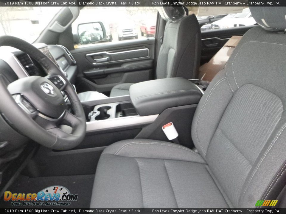 2019 Ram 1500 Big Horn Crew Cab 4x4 Diamond Black Crystal Pearl / Black Photo #11
